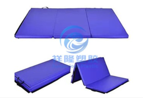 Blue tumbling mat